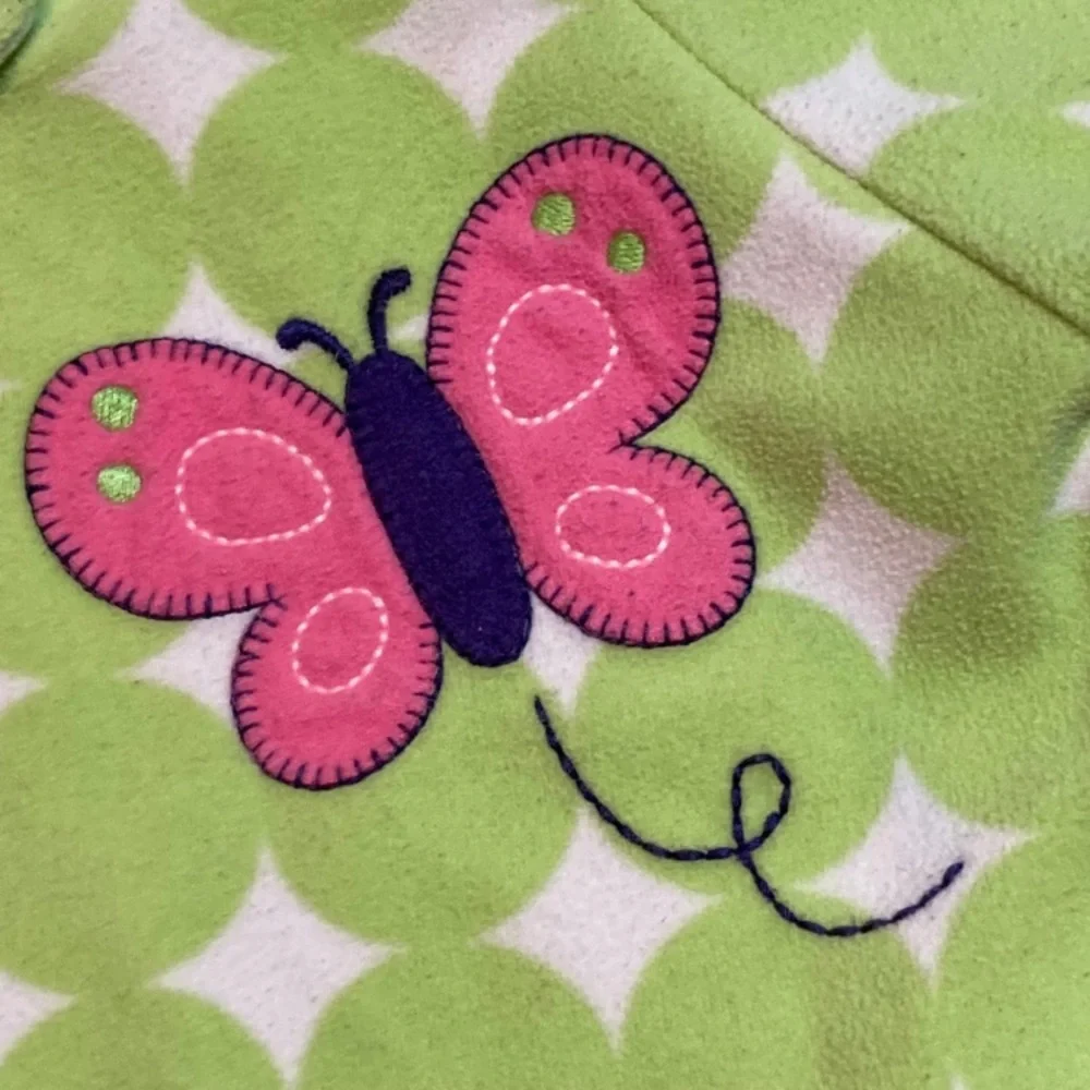 Carters butterfly‎ dot footed pajamas 24 months